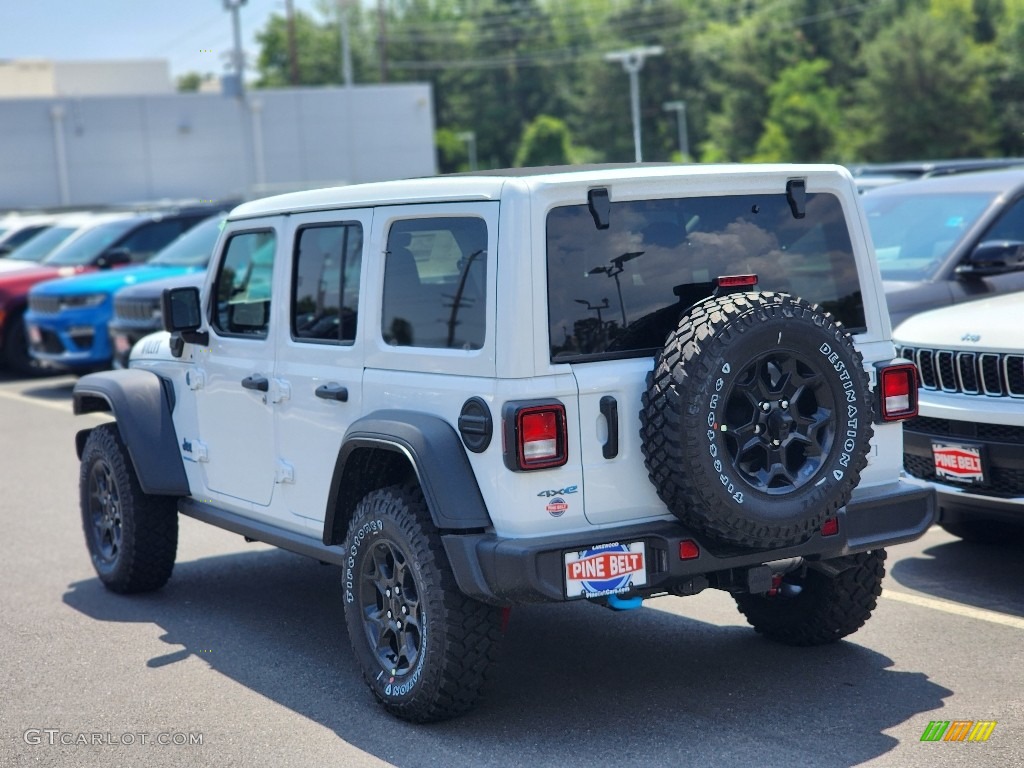 2023 Wrangler Unlimited Willys 4XE Hybrid - Bright White / Black photo #4