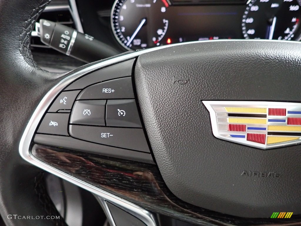 2021 Cadillac XT5 Premium Luxury AWD Jet Black Steering Wheel Photo #146287058