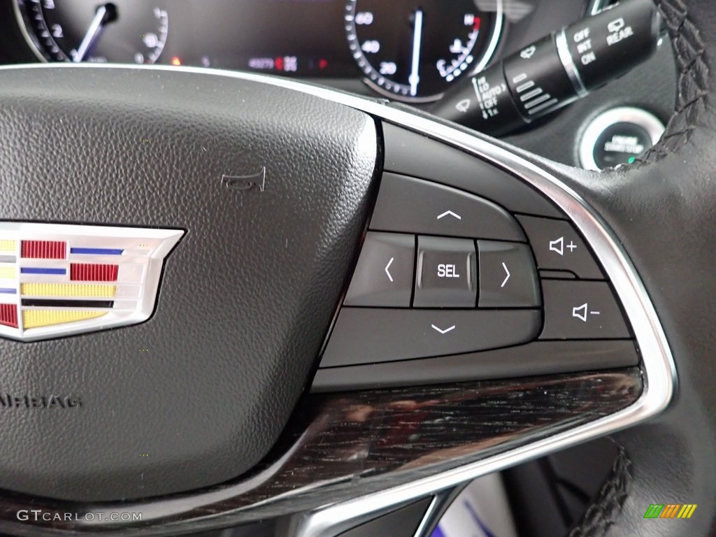 2021 Cadillac XT5 Premium Luxury AWD Jet Black Steering Wheel Photo #146287078