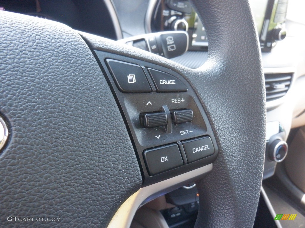 2019 Hyundai Tucson Value Beige Steering Wheel Photo #146287288