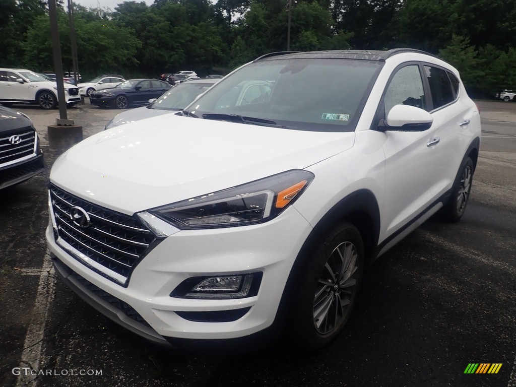 2020 Tucson Ultimate AWD - Cream White Pearl / Beige photo #1