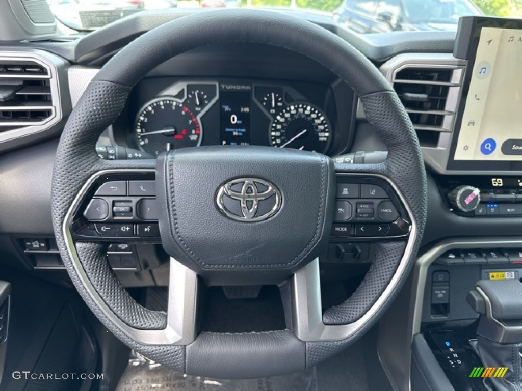 2023 Toyota Tundra Limited CrewMax 4x4 Black Steering Wheel Photo #146287655