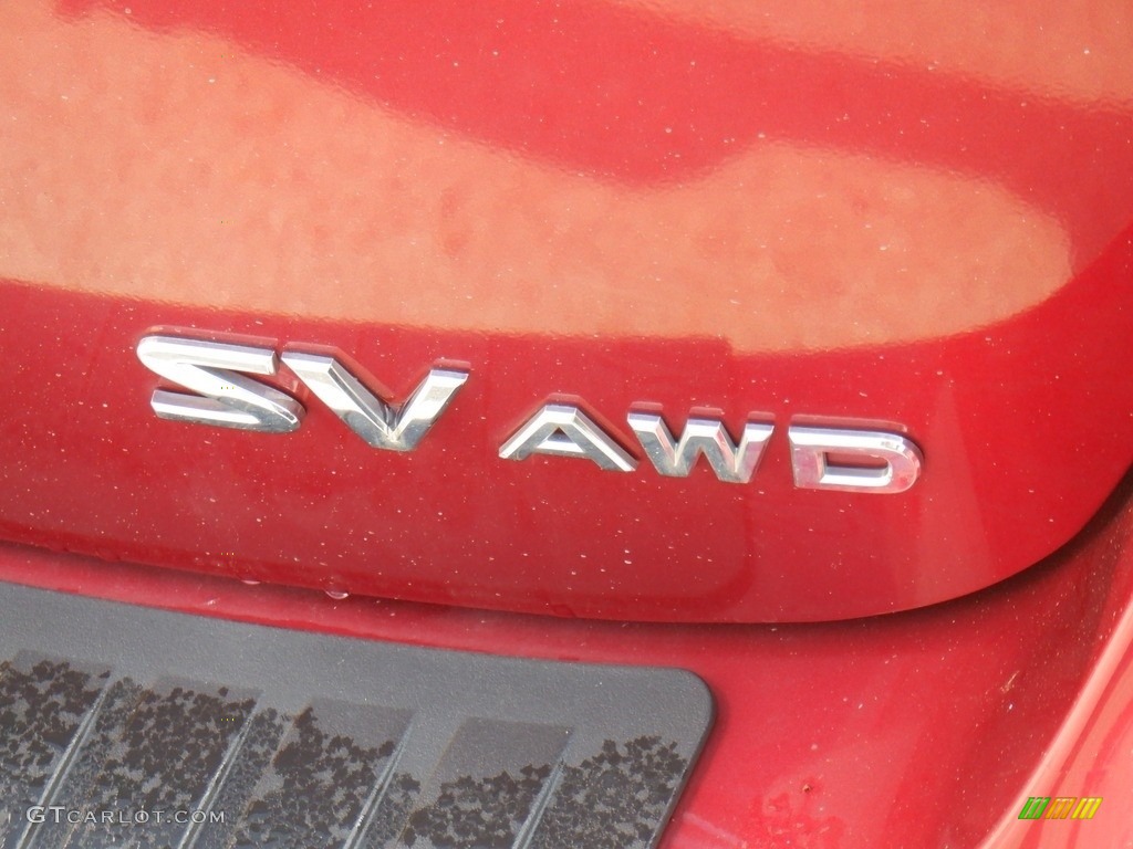 2013 Rogue SV AWD - Cayenne Red / Gray photo #14