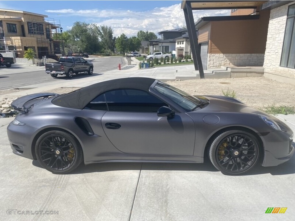 2015 911 Turbo S Cabriolet - Agate Grey Metallic / Black photo #1