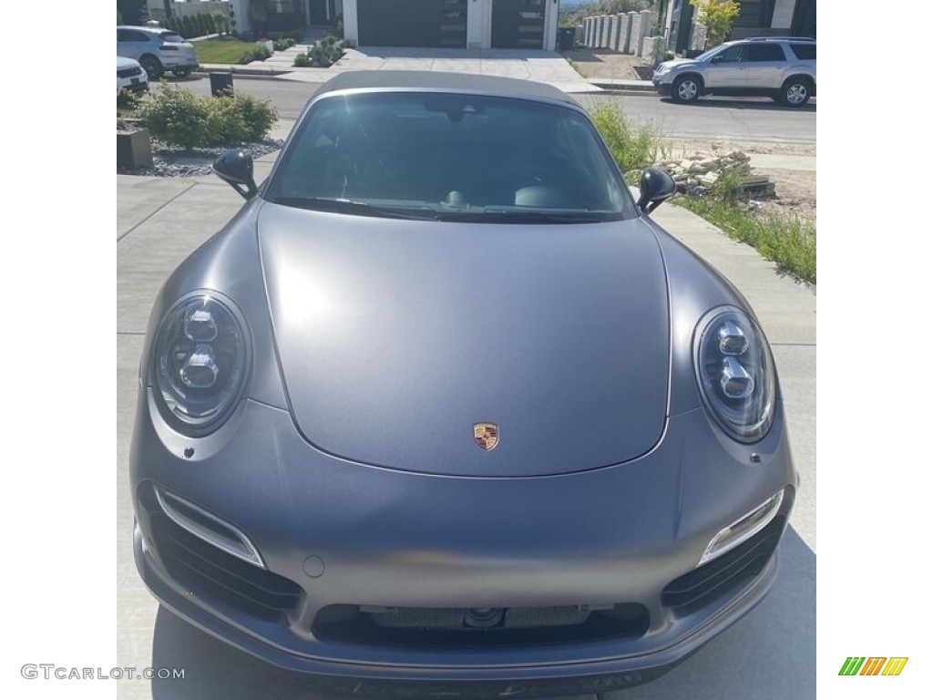 2015 911 Turbo S Cabriolet - Agate Grey Metallic / Black photo #4