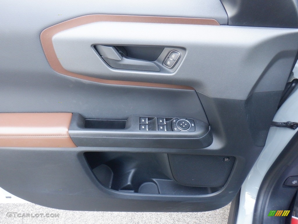 2021 Ford Bronco Sport Badlands 4x4 Ebony/Roast Door Panel Photo #146290051