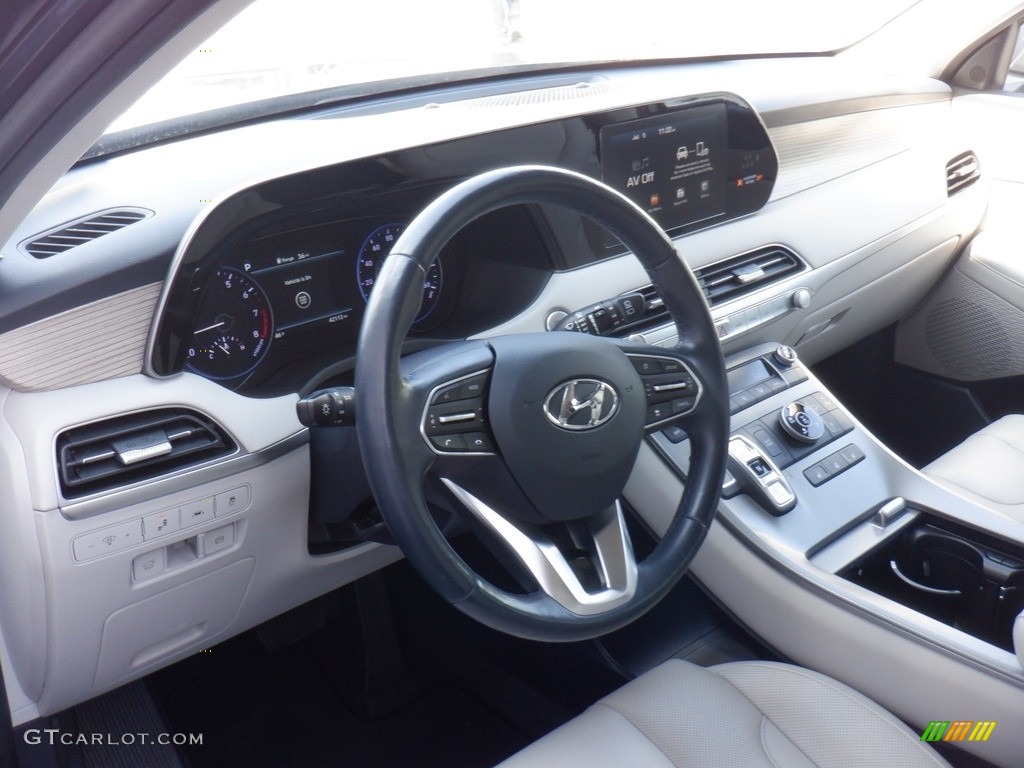 2020 Palisade SEL AWD - Steel Graphite / Light Beige photo #9