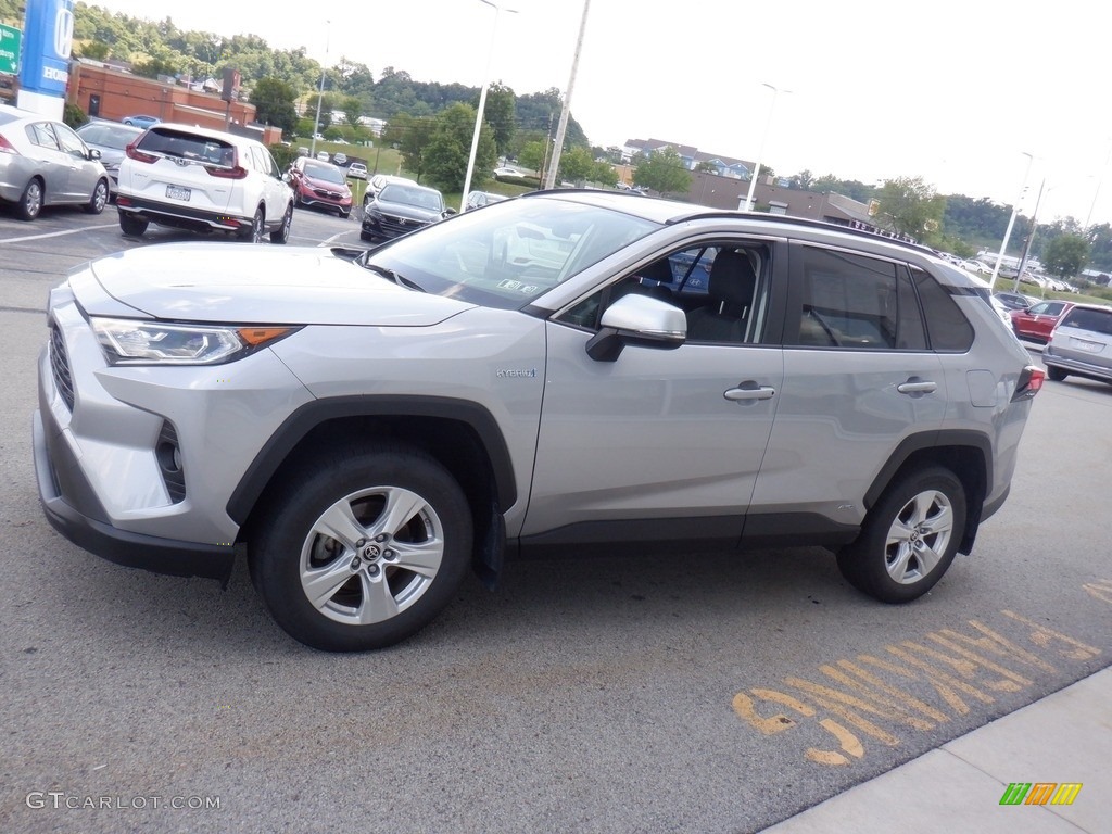 Silver Sky Metallic 2019 Toyota RAV4 XLE AWD Hybrid Exterior Photo #146290706