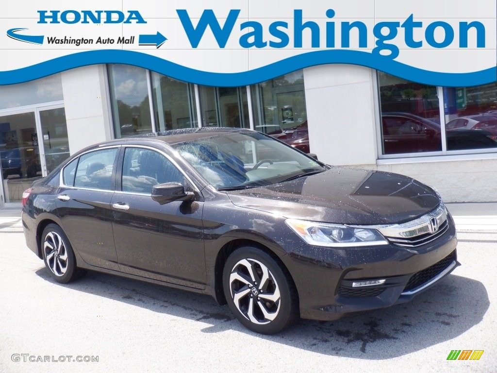 2017 Accord EX-L Sedan - Kona Coffee Metallic / Black photo #2