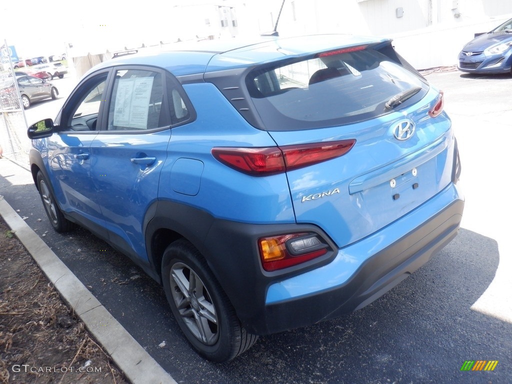 2020 Kona SE AWD - Surf Blue / Black photo #4