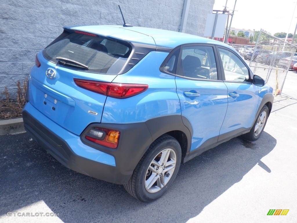 2020 Kona SE AWD - Surf Blue / Black photo #5