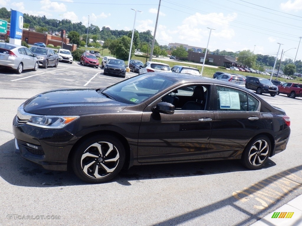 2017 Accord EX-L Sedan - Kona Coffee Metallic / Black photo #7