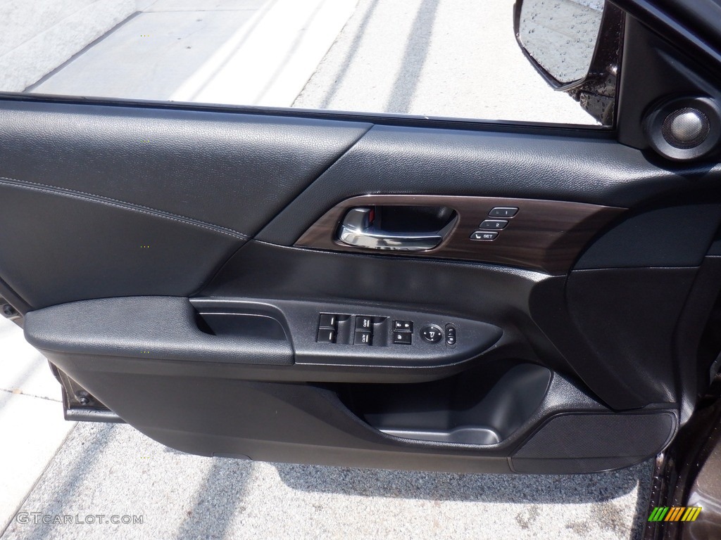 2017 Accord EX-L Sedan - Kona Coffee Metallic / Black photo #17
