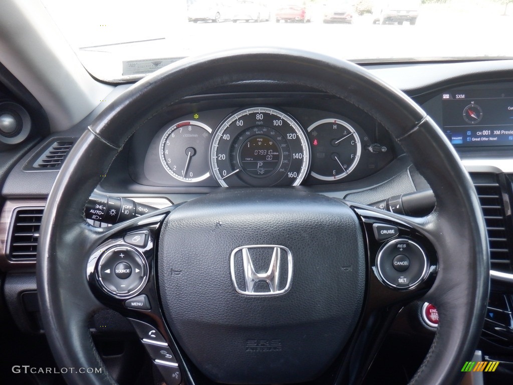 2017 Accord EX-L Sedan - Kona Coffee Metallic / Black photo #27