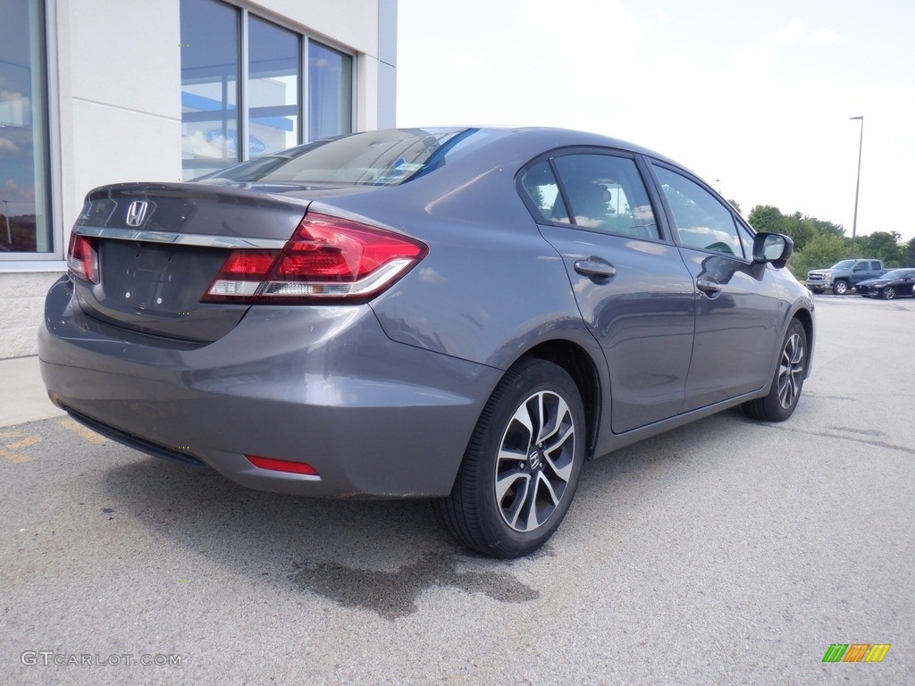Modern Steel Metallic 2015 Honda Civic EX Sedan Exterior Photo #146291473