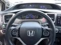 Black 2015 Honda Civic EX Sedan Steering Wheel