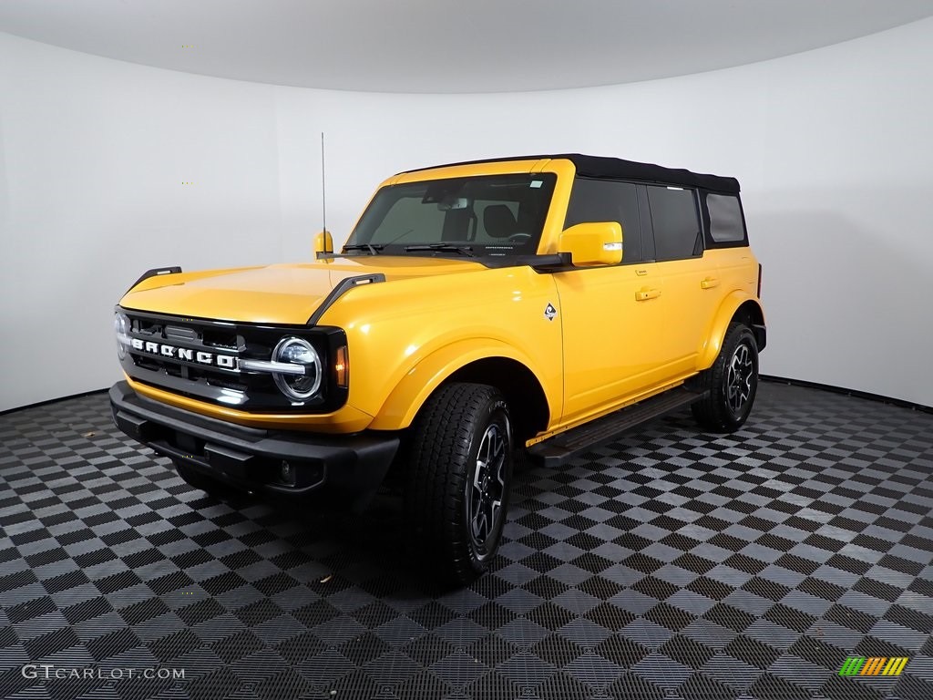 2022 Bronco Outer Banks 4x4 4-Door - Cyber Orange Metallic Tricoat / Roast/Black Onyx photo #7