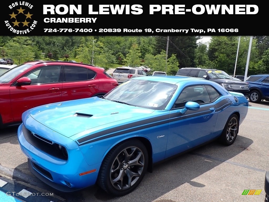 2015 Challenger R/T - B5 Blue Pearl / Black photo #1