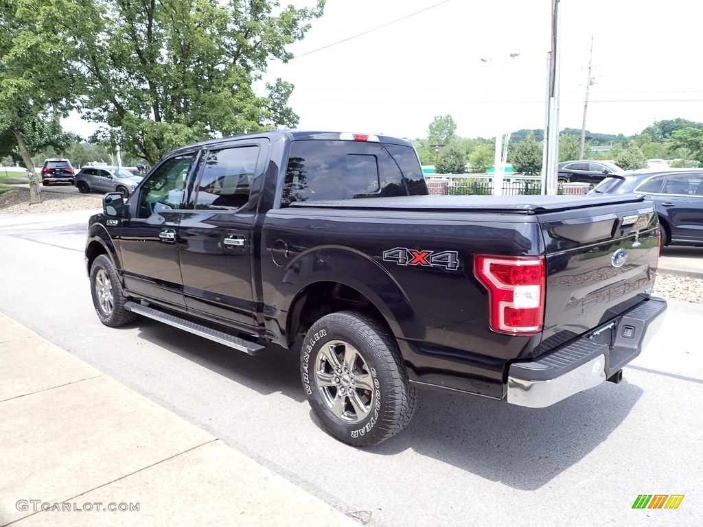 2020 F150 XLT SuperCrew 4x4 - Agate Black / Medium Earth Gray photo #6