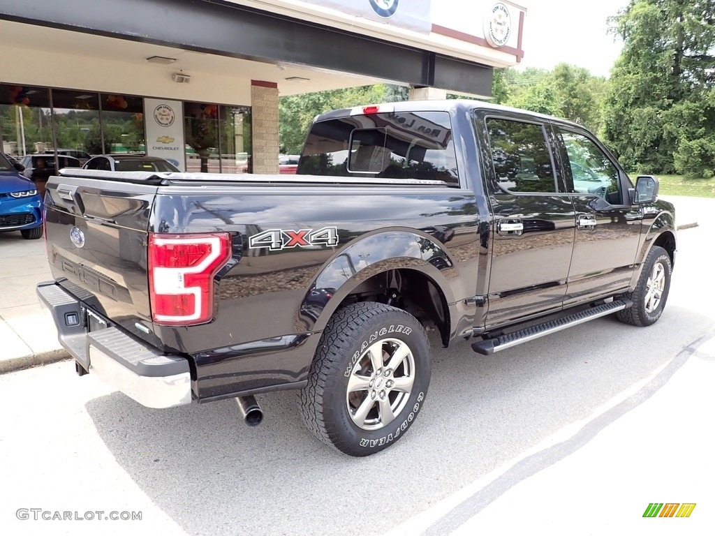 2020 F150 XLT SuperCrew 4x4 - Agate Black / Medium Earth Gray photo #8