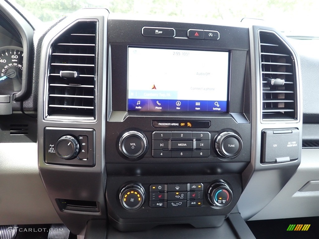2020 F150 XLT SuperCrew 4x4 - Agate Black / Medium Earth Gray photo #15