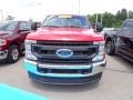 2021 Race Red Ford F250 Super Duty XL Regular Cab 4x4  photo #2