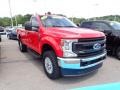 2021 Race Red Ford F250 Super Duty XL Regular Cab 4x4  photo #3