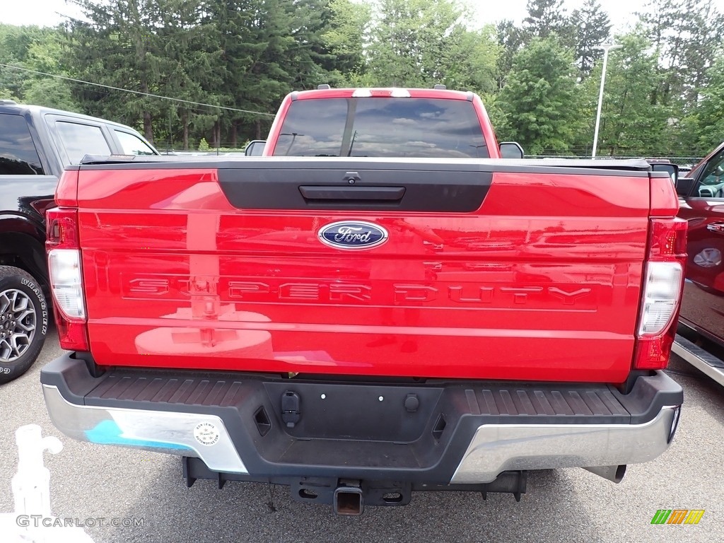 2021 F250 Super Duty XL Regular Cab 4x4 - Race Red / Medium Earth Gray photo #5