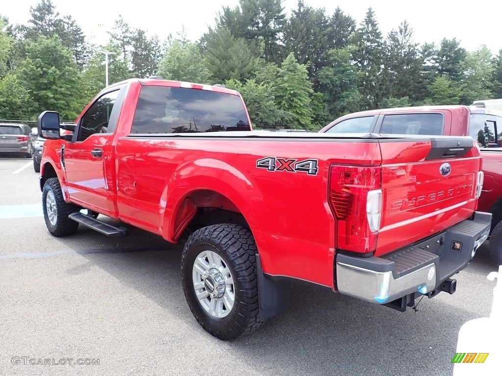 2021 F250 Super Duty XL Regular Cab 4x4 - Race Red / Medium Earth Gray photo #6