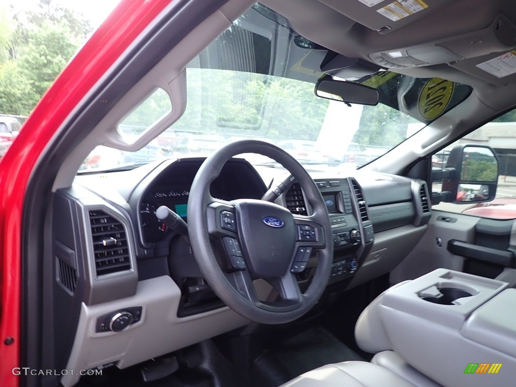 2021 F250 Super Duty XL Regular Cab 4x4 - Race Red / Medium Earth Gray photo #11
