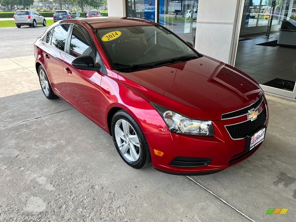2014 Cruze Diesel - Crystal Red Tintcoat / Jet Black photo #5