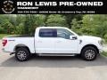 2022 Oxford White Ford F150 Lariat SuperCrew 4x4  photo #1