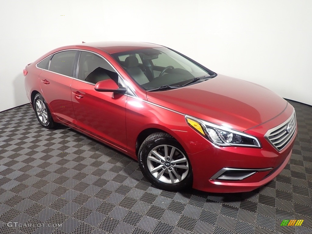 2016 Sonata SE - Venetian Red / Gray photo #3