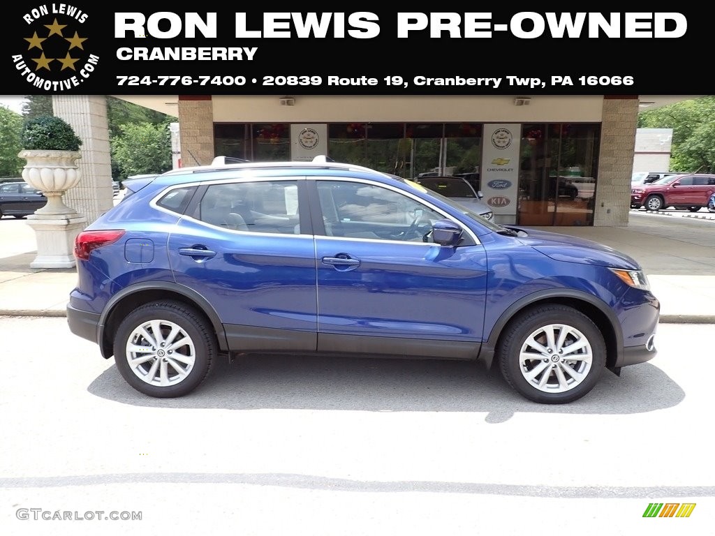 2019 Rogue Sport SV AWD - Caspian Blue Metallic / Light Gray photo #1