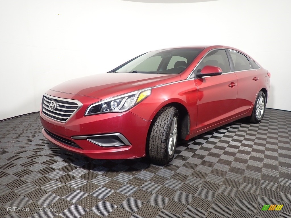 2016 Sonata SE - Venetian Red / Gray photo #7