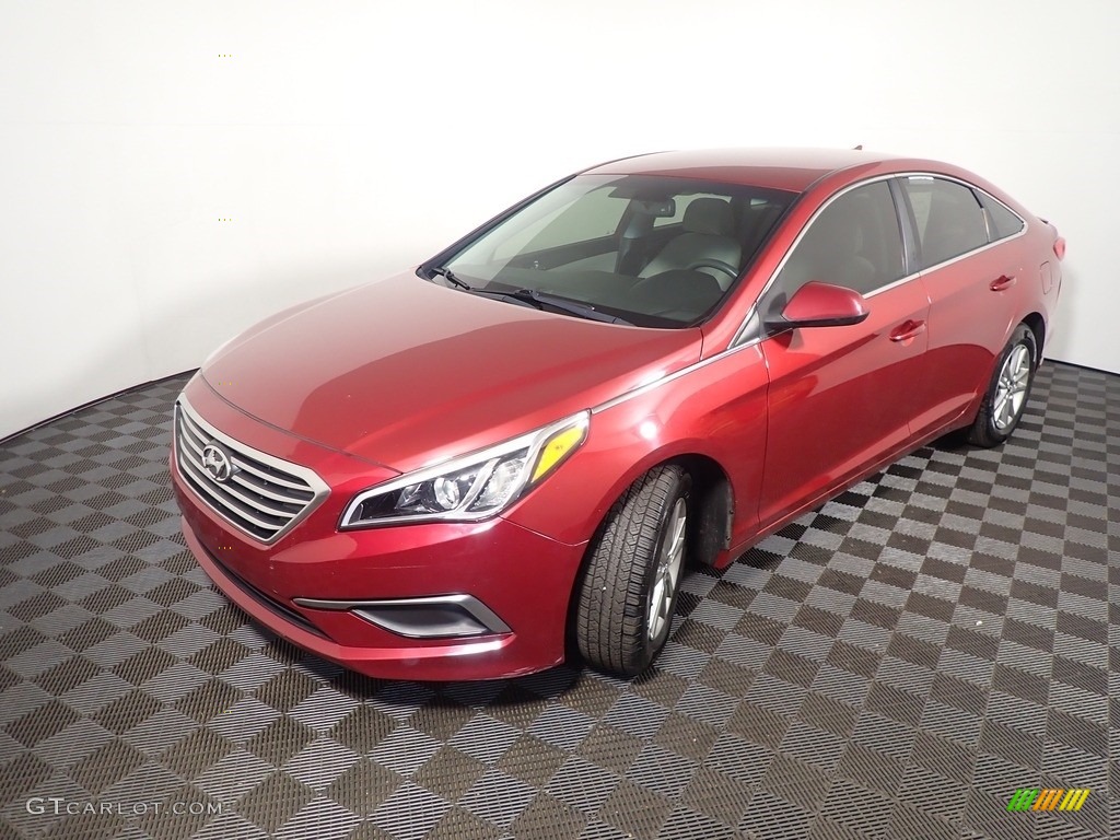 2016 Sonata SE - Venetian Red / Gray photo #8