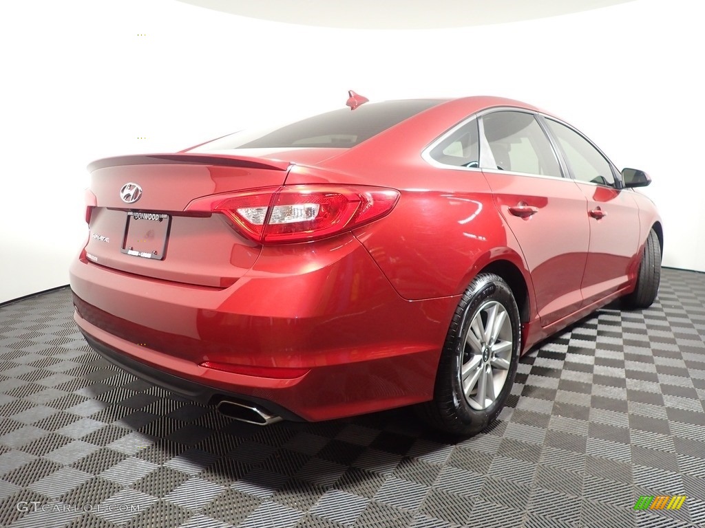 2016 Sonata SE - Venetian Red / Gray photo #14
