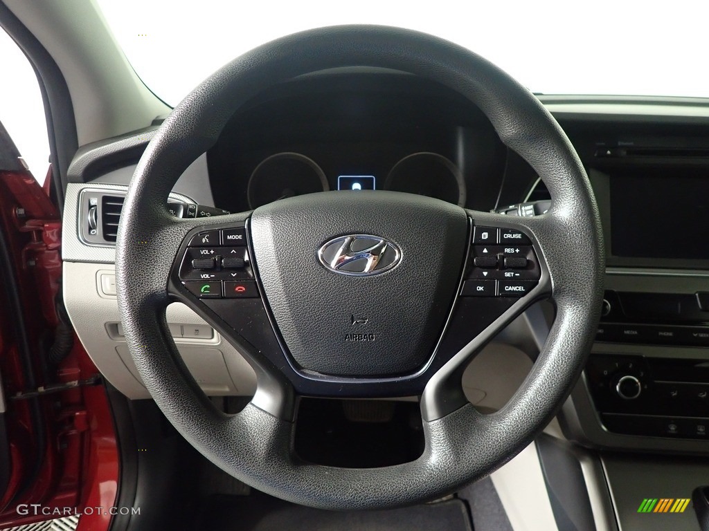 2016 Sonata SE - Venetian Red / Gray photo #22