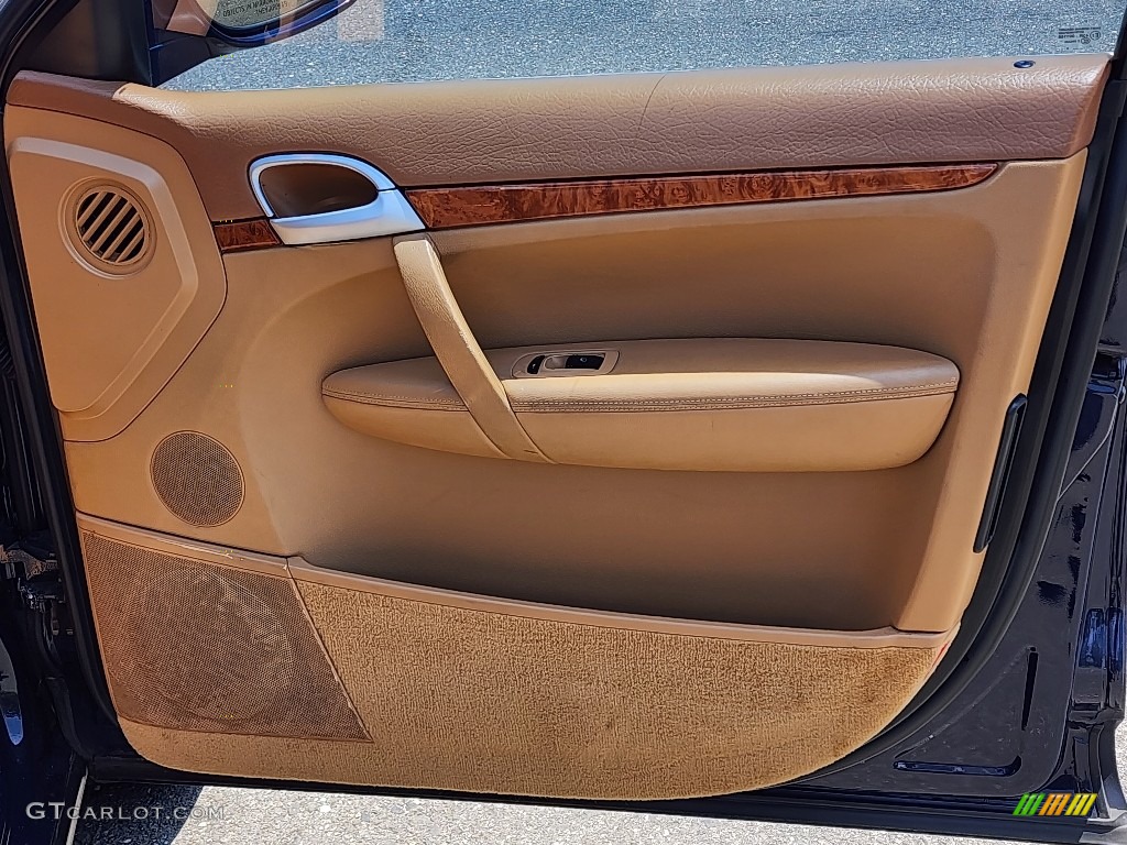 2006 Porsche Cayenne Standard Cayenne Model Havanna/Sand Beige Door Panel Photo #146294501