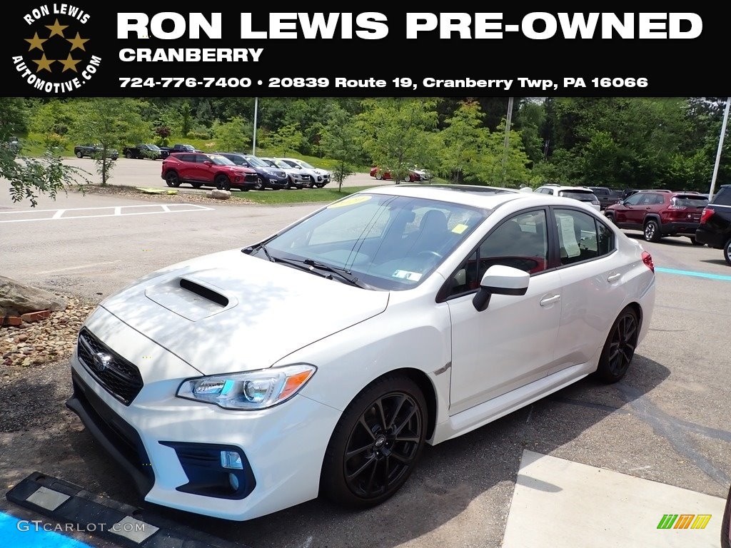 2020 WRX Premium - Crystal White Pearl / Carbon Black photo #1