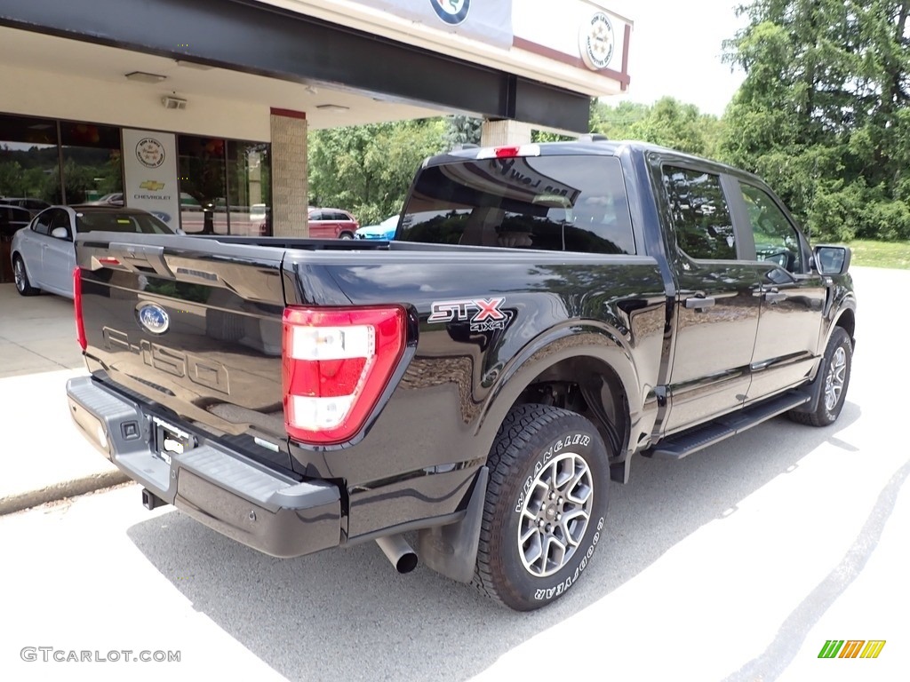 2021 F150 STX SuperCrew 4x4 - Agate Black / Black photo #8