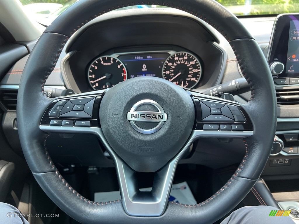 2019 Nissan Altima SR Charcoal Steering Wheel Photo #146295566