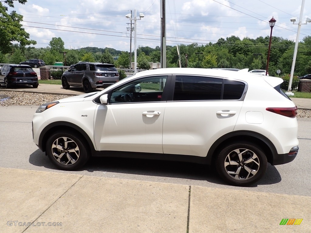 2021 Sportage LX AWD - Clear White / Black photo #5