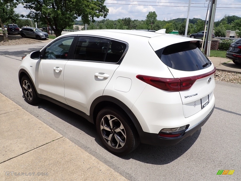 2021 Sportage LX AWD - Clear White / Black photo #6