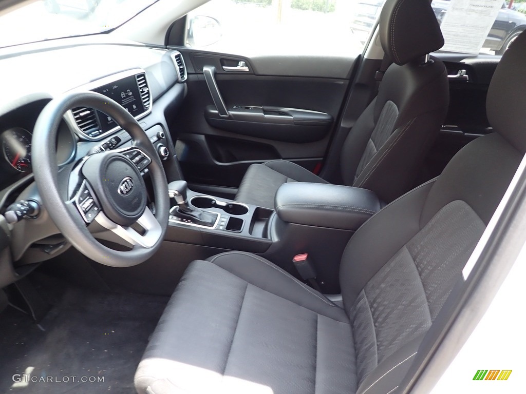 2021 Sportage LX AWD - Clear White / Black photo #12