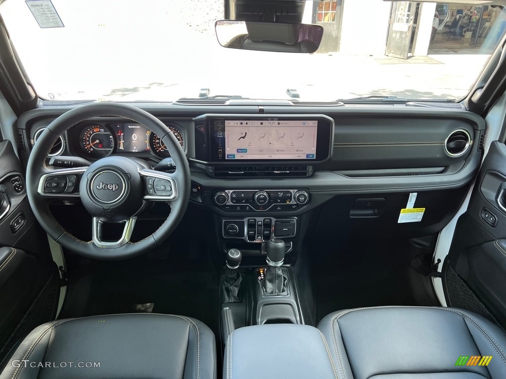 2024 Jeep Wrangler 4-Door Sahara 4x4 Black Dashboard Photo #146297372