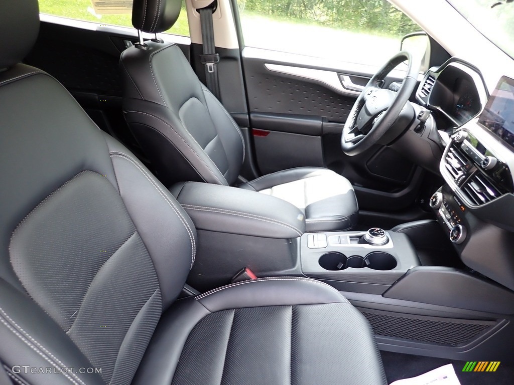 Ebony Black Interior 2020 Ford Escape SEL 4WD Photo #146297504