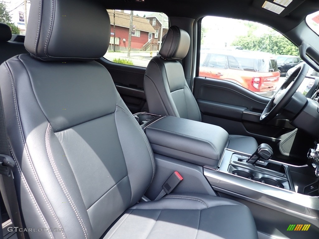 Black Interior 2023 Ford F150 XLT SuperCrew 4x4 Photo #146298029
