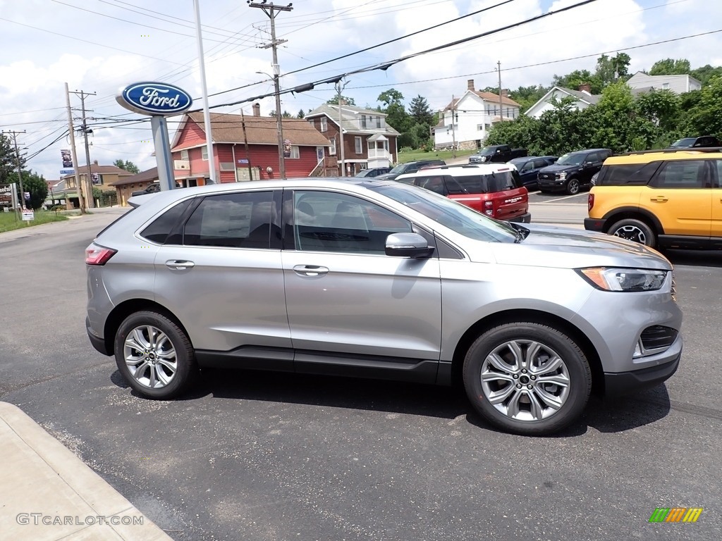 Iconic Silver Metallic 2023 Ford Edge Titanium AWD Exterior Photo #146298359