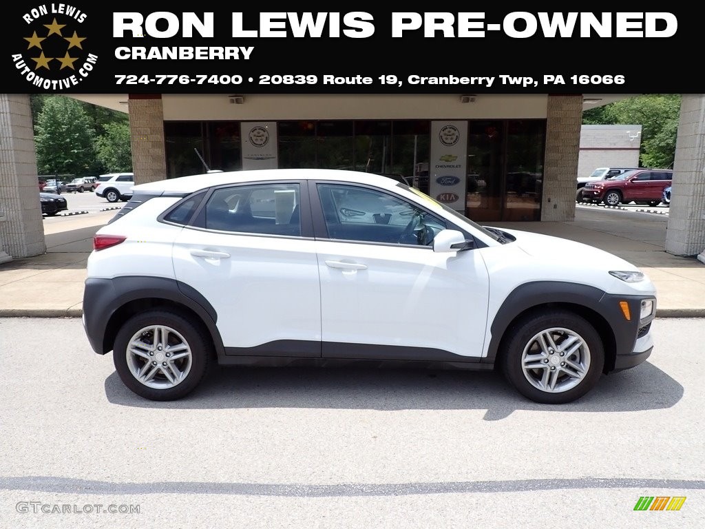 2020 Kona SE AWD - Chalk White / Black photo #1